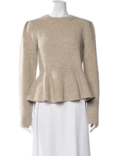 Pre-owned Lemaire Wool Crew Neck Sweater In Green