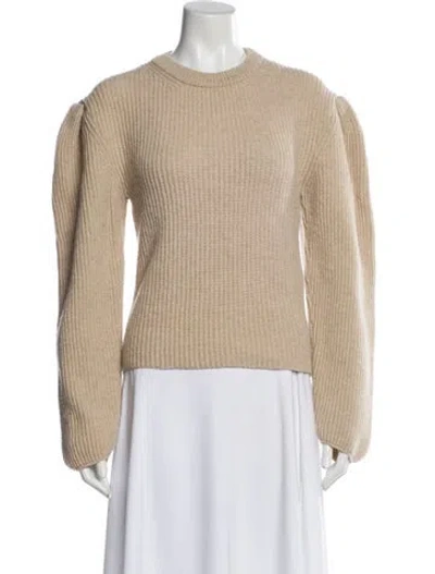 Pre-owned Lemaire Wool Crew Neck Sweater In Neutral