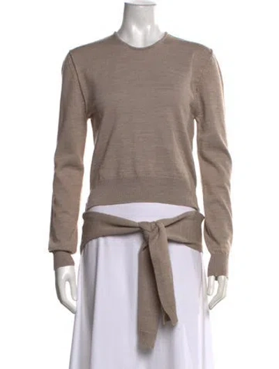Pre-owned Lemaire Wool Crew Neck Sweater W/ Tags In Neutrals