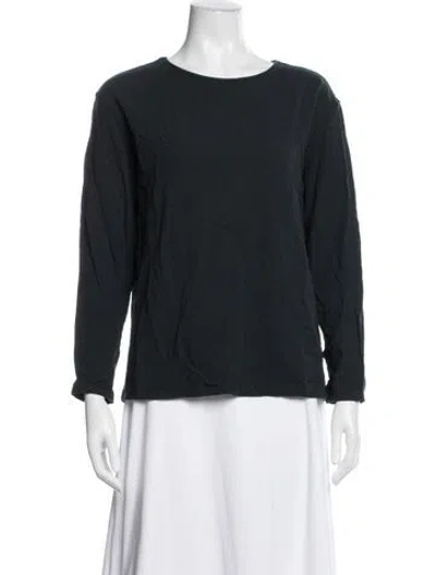 Pre-owned Lemaire Wool Crew Neck Top In Blue