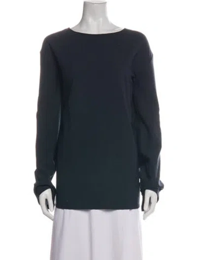 Pre-owned Lemaire Wool Crew Neck Top In Green