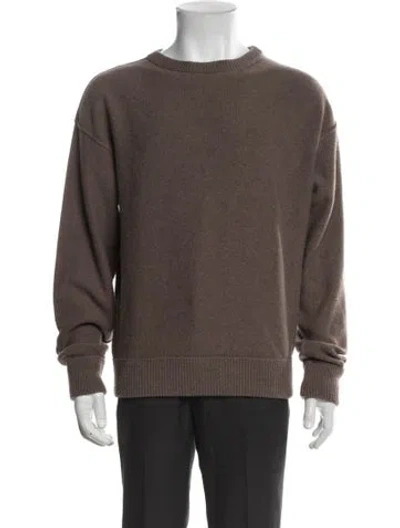 Pre-owned Lemaire Wool Crew Neck T-shirt In Brown