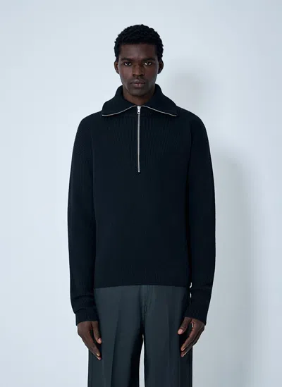 LEMAIRE WOOL HALF-ZIP SWEATER