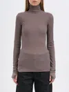 Lemaire Wool High Neck Sweater In Gray