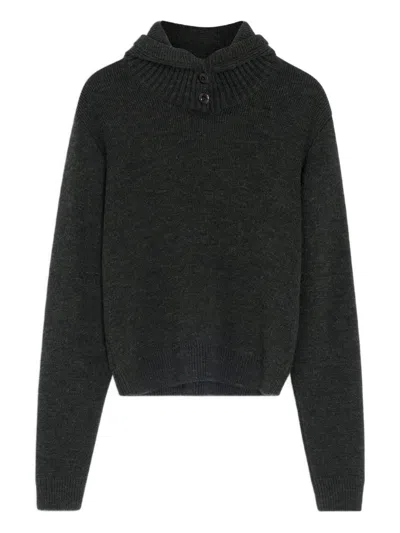 LEMAIRE LEMAIRE WOOL HOODED SWEATSHIRT