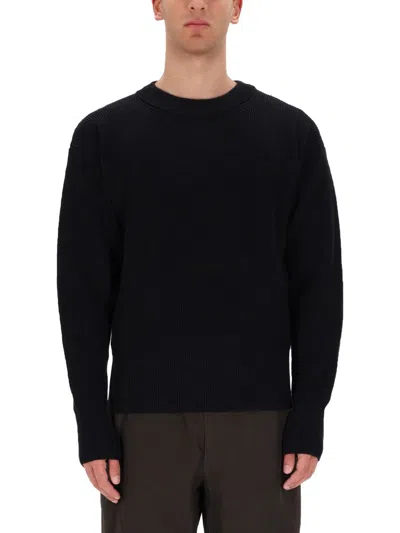 Lemaire Wool Jersey. In Black