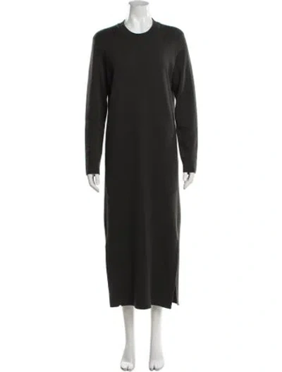 Pre-owned Lemaire Wool Long Dress In Black