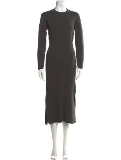 Pre-owned Lemaire Wool Long Dress In Gray