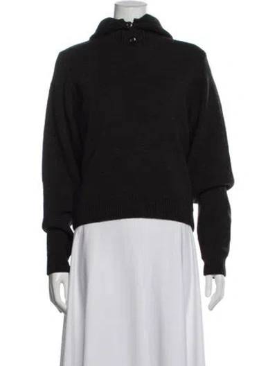 Pre-owned Lemaire Wool Mock Neck Sweater In Blue