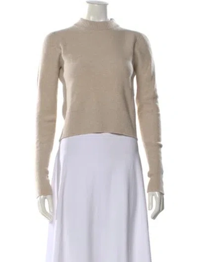 Pre-owned Lemaire Wool Mock Neck Sweater In Neutral