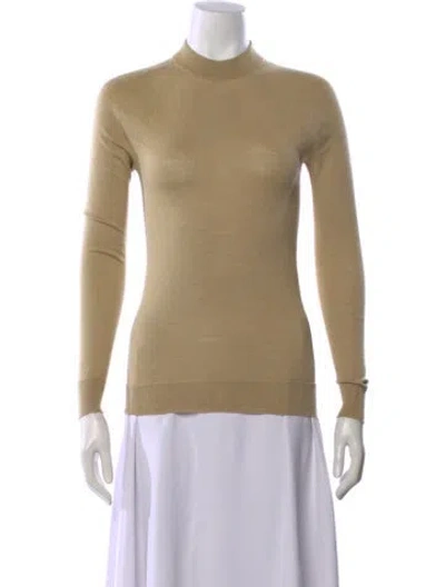 Pre-owned Lemaire Wool Mock Neck Top In Neutral