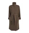 Lemaire Wrap Coat Clothing In Brown