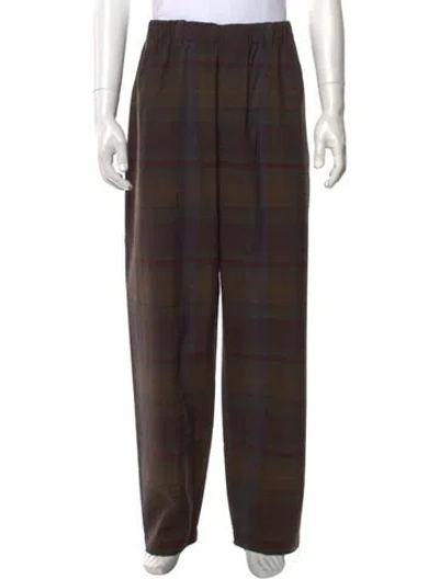 Pre-owned Lemaire Wool Pants W/ Tags In Brown