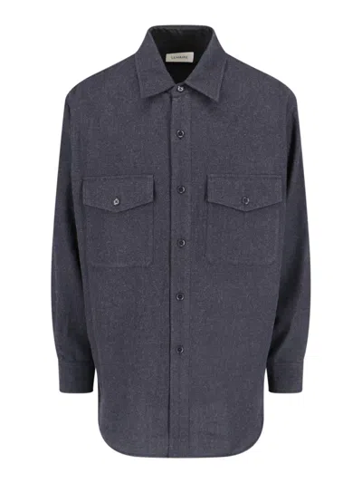 Lemaire Wool Shirt In Gray