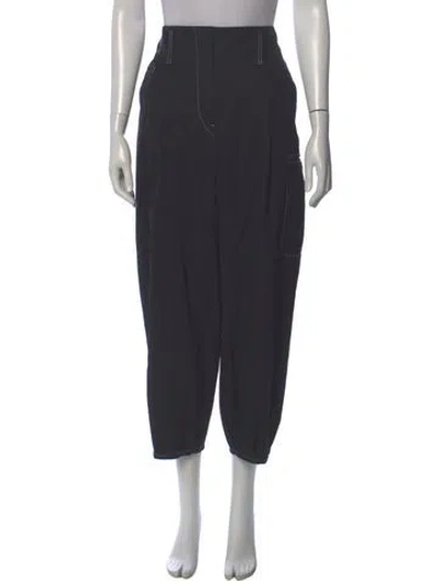 Pre-owned Lemaire Wool Straight Leg Pants In Gray