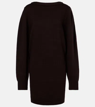 Lemaire Wool Sweater In Black