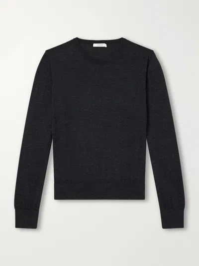 Lemaire Wool Sweater In Black