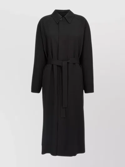 Lemaire Wool Trench Coat Belted Waist