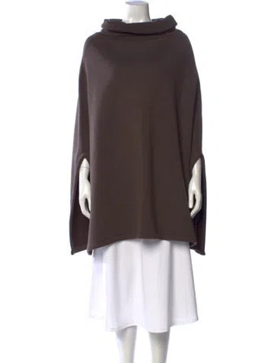 Pre-owned Lemaire Wool Turtleneck Sweater In Brown