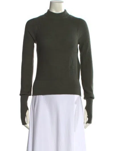 Pre-owned Lemaire Wool Turtleneck Sweater In Green