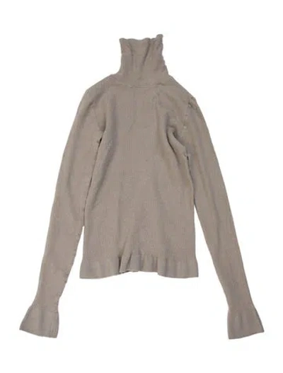 Pre-owned Lemaire Wool Turtleneck Top In Neutrals