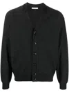 Lemaire Wool V-necked Cardigan In Gray