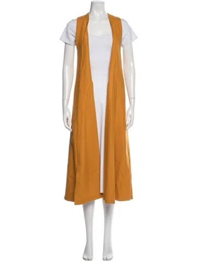 Pre-owned Lemaire Wool Vest In Yellow