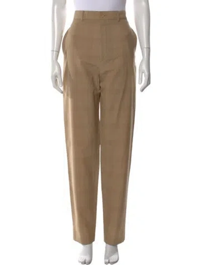 Pre-owned Lemaire Wool Wide Leg Pants In Neutral