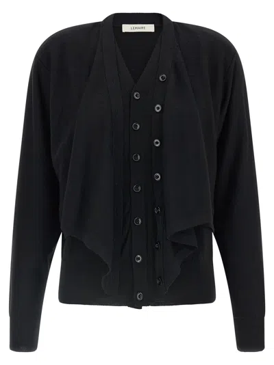 Lemaire Wool Women's Cardigan In Black