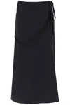 LEMAIRE LEMAIRE WOOL WRAP SKIRT WITH POCKETS