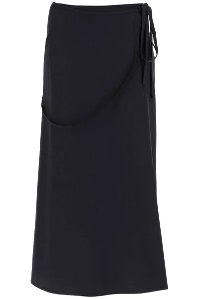 LEMAIRE WOOL WRAP SKIRT WITH POCKETS
