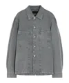 Lemaire Utility Overshirt Featuring Chest Pockets In Gray