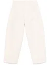 Lemaire Men Pleated Trousers Carrot In Neutrals