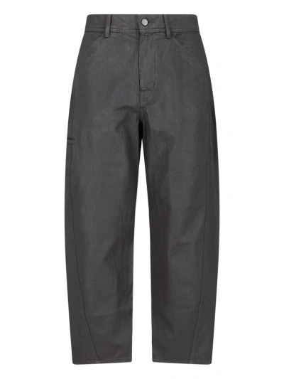 Lemaire Workwear Pants In Gray