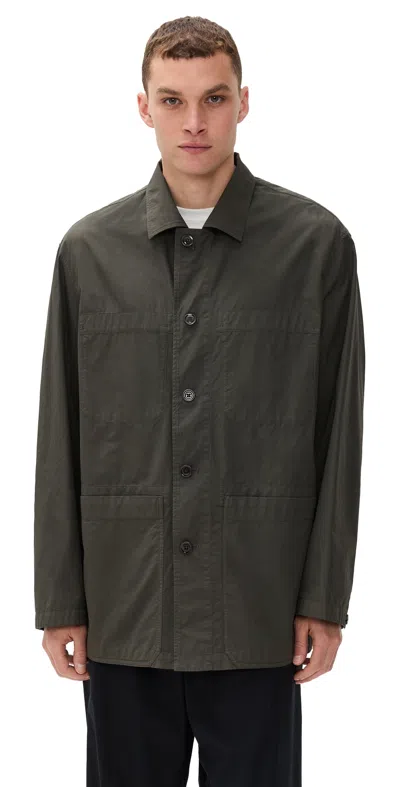 Lemaire Workwear Shirt Jacket Dark Brown