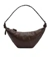 Lemaire Woven Chevron Large Croissant Bag In Black