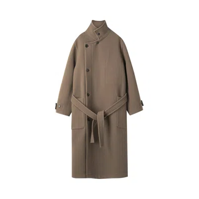 Pre-owned Lemaire Wrap Coat 'dark Squirrel' | Brown | Women's Size S
