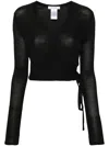 Lemaire Wrap-design Cardigan In Black