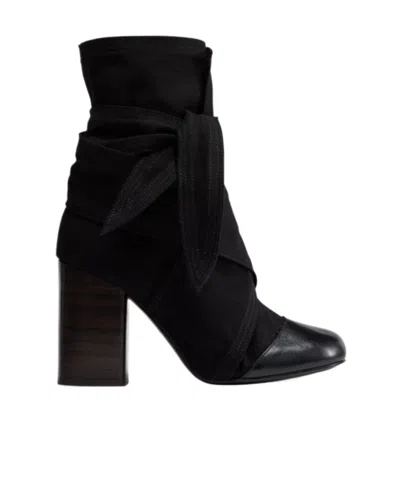 Lemaire Wrapped 90mm Boots In Black