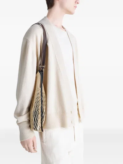 Lemaire X Filt Medium Net Shoulder Bag In Neutral