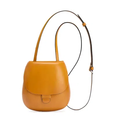 Lemaire X Il Bussetto Small Cartridge Cross Body Bag In Mandarin Orange