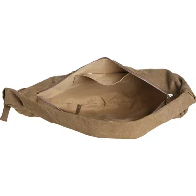Lemaire X-large Croissant Canvas Shoulder Bag In Brown