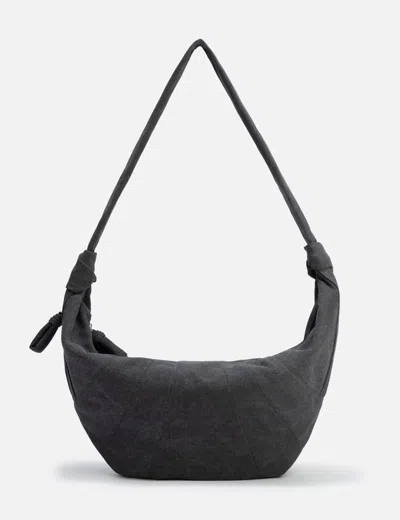 Lemaire Xl Croissant Bag In Black