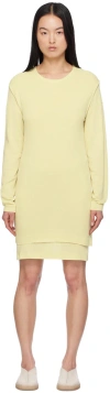 LEMAIRE YELLOW DOUBLE LAYER MINIDRESS