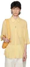 LEMAIRE YELLOW DOUBLE POCKET SHIRT