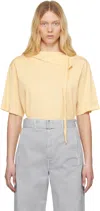 Lemaire Yellow Foulard T-shirt In Ye504 Ice Apricot