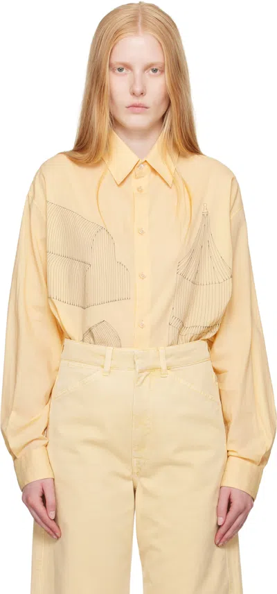 Lemaire Yellow Philippe Weisbecker Relaxed Shirt