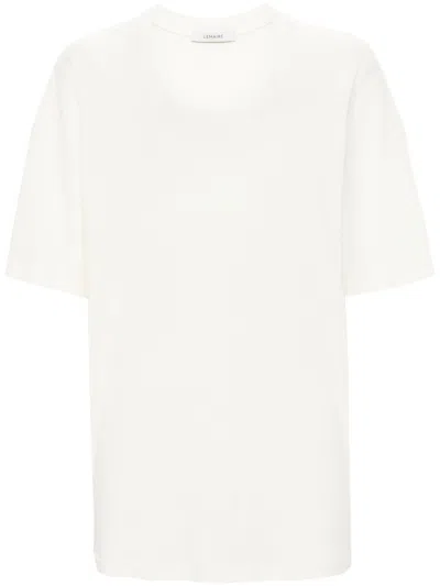 Lemaire Yellow Scoop Neck Cotton T-shirt