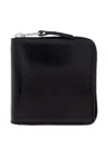 Lemaire Zip-around Leather Wallet In Black