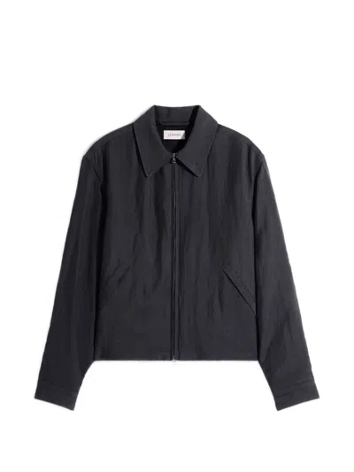 Lemaire Zip Shirt In Blue